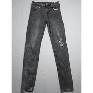 Koaj Basic‎ Jeans Women's 29 Dark Gray Denim Distressed Skinny Leg Streetwear